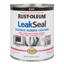 Rust-Oleum Stops Rust 1-qt. LeakSeal Black Flexible Rubber Coating Sealer (Case of 2) - 271791