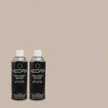 Hedrix 11 oz. Match of QE-57 Warm Ash Gloss Custom Spray Paint (8-Pack) - G08-QE-57