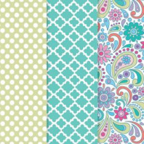Americana 12 in. x 16 in. Decou-Page Paper Paisley Punch (3-Pack) - DP08-B