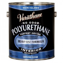 Varathane 1 gal. Clear Semi-Gloss Water-Based Interior Polyurethane (Case of 2) - 200131