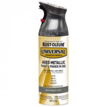 Rust-Oleum Universal 12 oz. All Surface Aged Metallic Weathered Steel Spray Paint and Primer in One (Case of 6) - 285073