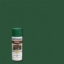 Rust-Oleum Stops Rust 12 oz. Protective Enamel Satin Hunter Green Spray Paint (Case of 6) - 7732830