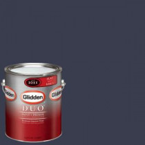 Glidden Team Colors 1-gal. #NFL-180A NFL San Diego Chargers Navy Flat Interior Paint and Primer - NFL-180A-F 01