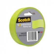 Scotch 0.94 in. x 20 yds. Lemon Lime Expressions Masking Tape (Case of 36) - 3437-GRN-ESF