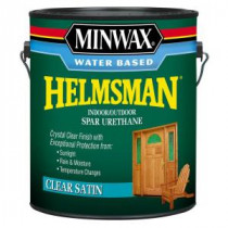 Minwax 1 gal. Satin Water Based Helmsman Indoor/Outdoor Spar Urethane (2-Pack) - 71052