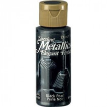 DecoArt Dazzling Metallics 2 oz. Black Pearl Acrylic Paint - DA127-3