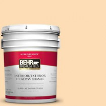 BEHR Premium Plus 5-gal. #P220-2 Peche Hi-Gloss Enamel Interior/Exterior Paint - 805005