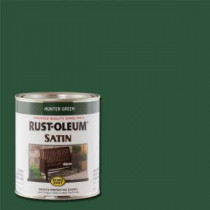 Rust-Oleum Stops Rust 1 qt. Hunter Green Satin Protective Enamel Paint (Case of 2) - 7732502