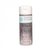 Martha Stewart Crafts 2-oz. Rose Chrome Multi-Surface Metallic Acrylic Craft Paint - 32995