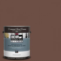 BEHR Premium Plus Ultra 1-gal. #PMD-108 Double Chocolate Satin Enamel Exterior Paint - 985301