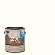 Rust-Oleum Restore 1 gal. 2X White Solid Deck Stain with NeverWet - 291418