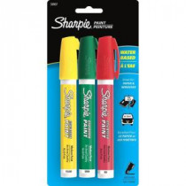 Sharpie Assorted Fluorescent Colors Medium Point Water-Based Poster Paint Marker (3-Pack) - 36967PP