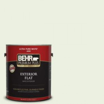 BEHR Premium Plus 1-gal. #M360-1 Glisten Green Flat Exterior Paint - 405001