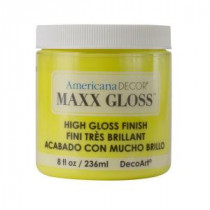 DecoArt Americana Decor Maxx Gloss 8 oz. Lemon Spritzer Paint - ADMG08-98