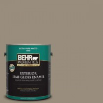 BEHR Premium Plus 1-gal. #ECC-43-2 Bridle Path Semi-Gloss Enamel Exterior Paint - 540001