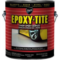 Dyco Paints Epoxy-Tite 1 gal. 364 Dauphin Grey Low Sheen 1-Part Epoxy Acrylic Exterior Paint - DYC364/1