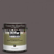BEHR Premium Plus Ultra 1-gal. #T14-10 Coffee Bar Semi-Gloss Enamel Exterior Paint - 585301