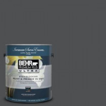 BEHR Premium Plus Ultra 1-Gal. #UL260-1 Cracked Pepper Interior Satin Enamel Paint - 775301