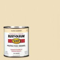 Rust-Oleum Stops Rust 1 qt. Gloss Almond Protective Enamel Paint (Case of 2) - 7770502