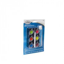 Testors 0.10 oz. 6-Color Acrylic Paint Pod Set Fluorescent Colors (12-Pack) - 9103T