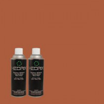 Hedrix 11 oz. Match of MQ1-25 Kalahari Sunset Semi-Gloss Custom Spray Paint (8-Pack) - SG08-MQ1-25