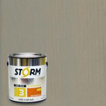 Storm System Category 3 1 gal. Mystic Gray Exterior Semi-Solid Dual Dispersion Wood Finish - 345C114-1