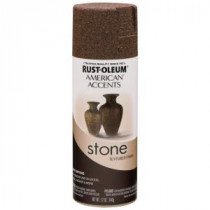 Rust-Oleum American Accents 12 oz. Stone Mineral Brown Textured Finish Spray Paint (6-Pack) - 238324