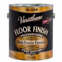 Rust-Oleum 1 gal. Floor Finish Clear Gloss Premium Oil-Based Polyurethane (Case of 2) - 130031