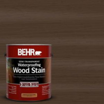 BEHR 1-gal. #ST-111 Wood Chip Semi-Transparent Waterproofing Wood Stain - 307701
