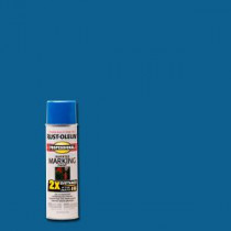 Rust-Oleum Professional 15 oz. 2X Caution Blue Marking Spray Paint (6-Pack) - 266575