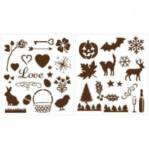 Martha Stewart Crafts Holiday Icons Laser-Cut Stencils - 32260