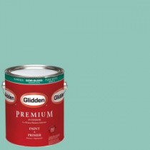 Glidden Premium 1-gal. #HDGB07U Soft Schooner Green Semi-Gloss Latex Interior Paint with Primer - HDGB07UP-01S