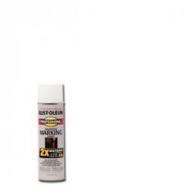 Rust-Oleum Professional 15 oz. 2X White Marking Spray Paint (6-Pack) - 266593