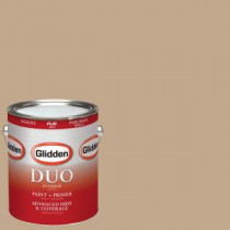 Glidden DUO 1-gal. #HDGWN20U Highland Plains Neutral Flat Latex Interior Paint with Primer - HDGWN20U-01F