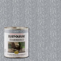 Rust-Oleum Stops Rust 1-qt. Silver Hammered Rust Preventive Interior Paint (Case of 2) - 7213502