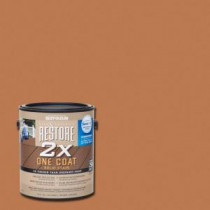 Rust-Oleum Restore 1 gal. 2X Cedartone Solid Deck Stain with NeverWet - 291354