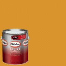 Glidden Team Colors 1-gal. #NFL-179D NFL Pittsburgh Steelers Gold Flat Interior Paint and Primer - NFL-179D-F 01