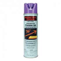 Rust-Oleum Industrial Choice 17 oz. Florescent Purple Inverted Marking Spray Paint (12-Pack) - 1669838