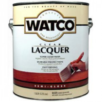 Watco 1 gal. Clear Semi-Gloss Lacquer Wood Finish (Case of 2) - 63131