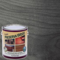 Preserva Wood 1 gal. Oil-Based Platinum Mist Penetrating Stain and Sealer - 40112