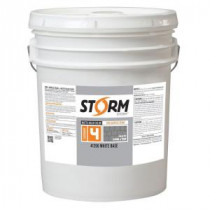 Storm System Category 4 5 gal. White Matte Exterior Wood Siding 100% Acrylic Stain - 41200XX-5