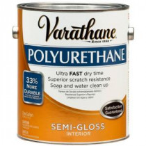 Varathane 1 gal. Amber Semi-Gloss Interior Polyurethane (Case of 2) - 266251