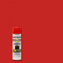 Rust-Oleum Professional 15 oz. 2X Safety Red Marking Spray Paint (6-Pack) - 266591