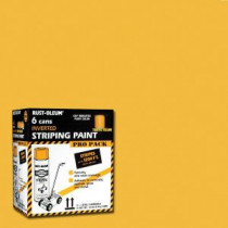 Rust-Oleum Professional 18 oz. Flat Yellow Striping Spray Paint (6-Pack) - P2548849