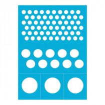 Americana Reusable Stick on Dots Stencil 8 in. x 11 in. - ARS03-K