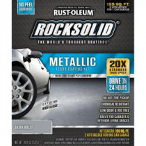 Rust-Oleum RockSolid 70 oz. Metallic Silver Bullet Garage Floor Kit (Case of 2) - 286893
