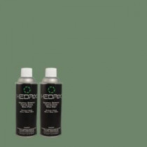 Hedrix 11 oz. Match of 2B56-6 Green Gable Flat Custom Spray Paint (2-Pack) - F02-2B56-6