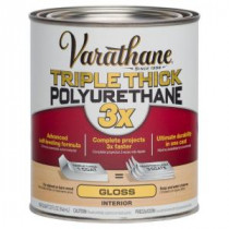 Varathane 1 qt. Gloss Triple Thick Polyurethane (Case of 2) - 281541