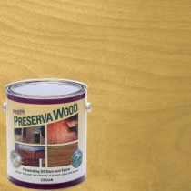 Preserva Wood 1 gal. Oil-Based Cedar Penetrating Stain and Sealer - 40114