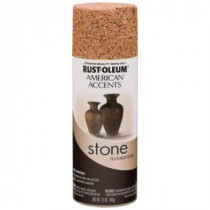 Rust-Oleum American Accents 12 oz. Stone Sienna Textured Spray Paint (6-Pack) - 7994830